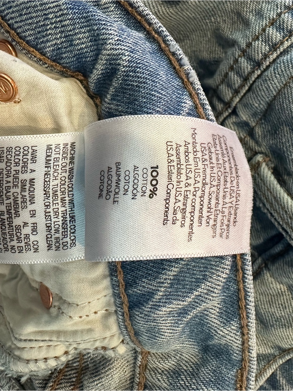 ❤️ Like New MOTHER The Reifler in Daydream sz27 💯 cotton rigid denim - Picture 10 of 16